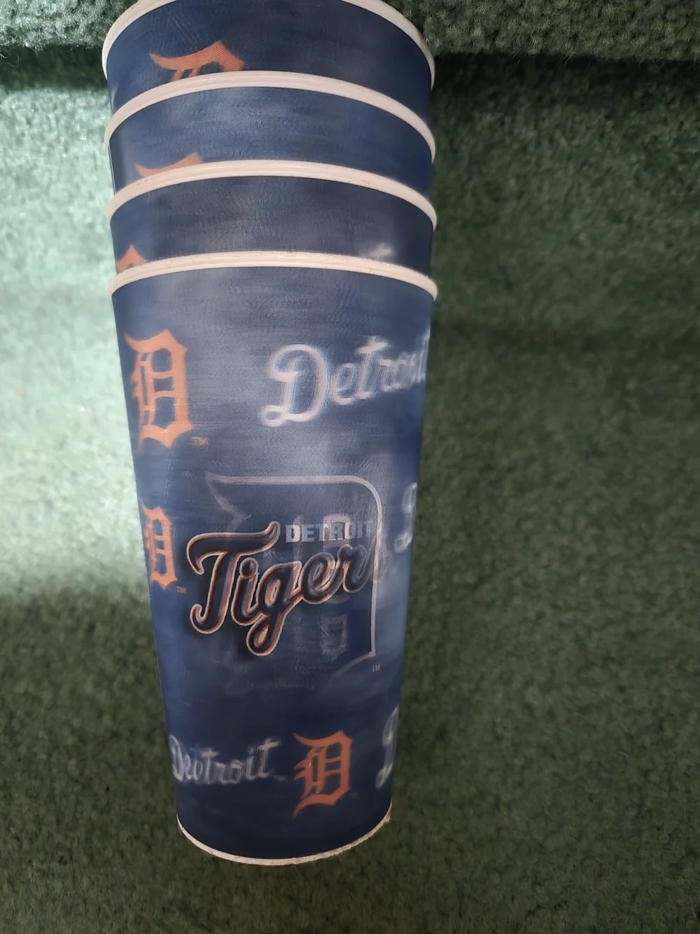 Detroit Tigers Blue Logo Cups